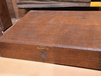 Houten speelkoffer backgammon - afbeelding 3 van  3