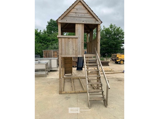 Houten speeltoren - afbeelding 2 van  5