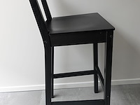 Houten staantafel + 2x houten barstoel - afbeelding 5 van  5