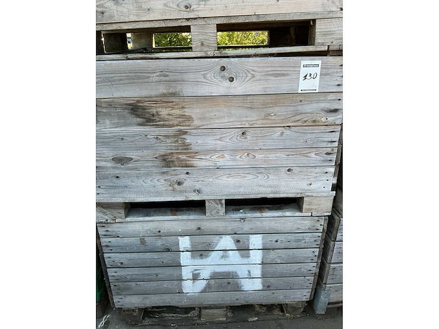 Houten stapelkratten (4x) - afbeelding 2 van  2