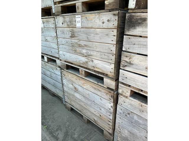 Houten stapelkratten (4x) - afbeelding 2 van  2