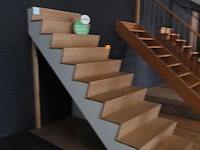 Houten steektrap showroom model - afbeelding 3 van  4