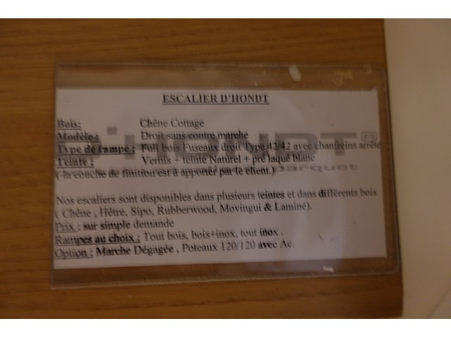 Houten steektrap showroom model - afbeelding 5 van  5