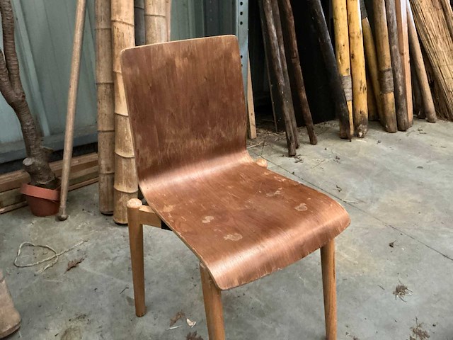 Houten stoel (22x) - afbeelding 2 van  4
