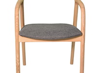 Houten stoel didi grey in massief hout - afbeelding 3 van  5