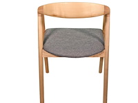 Houten stoel didi grey in massief hout - afbeelding 4 van  5