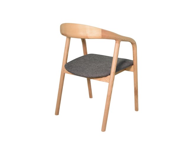 Houten stoel didi grey in massief hout - afbeelding 5 van  5