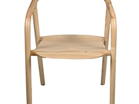 Houten stoel didi naturel in massief hout - afbeelding 3 van  5