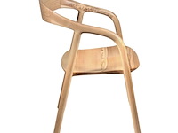 Houten stoel didi naturel in massief hout - afbeelding 2 van  5