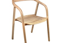 Houten stoel didi naturel in massief hout - afbeelding 1 van  5