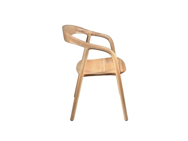 Houten stoel didi naturel in massief hout - afbeelding 2 van  5