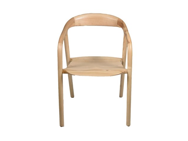Houten stoel didi naturel in massief hout - afbeelding 3 van  5