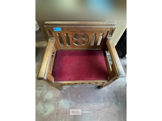 Houten stoel met armleuning - afbeelding 2 van  6