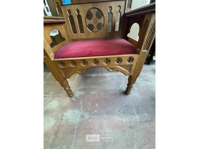 Houten stoel met armleuning - afbeelding 4 van  6