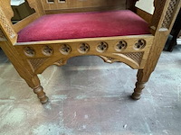 Houten stoel met armleuning - afbeelding 4 van  6