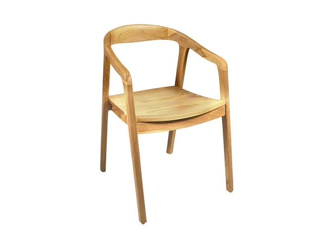 Houten stoel tirto in massief hout - afbeelding 1 van  5