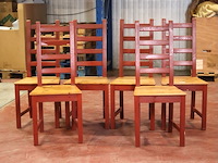 Houten stoel (x6) - afbeelding 1 van  6