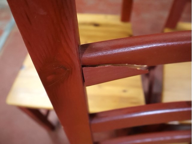 Houten stoel (x6) - afbeelding 5 van  6