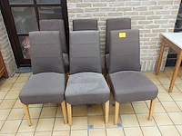 Houten tafel + 12x diverse stoel - afbeelding 5 van  5