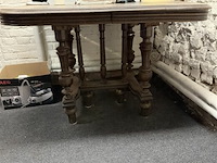 Houten tafel l108xb100xh78 cm - afbeelding 2 van  3