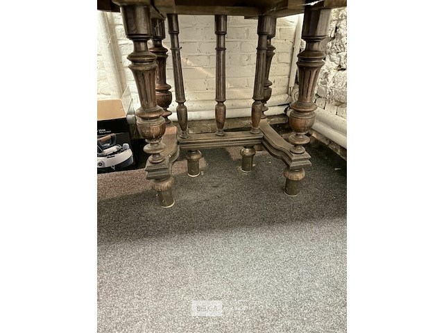 Houten tafel l108xb100xh78 cm - afbeelding 3 van  3