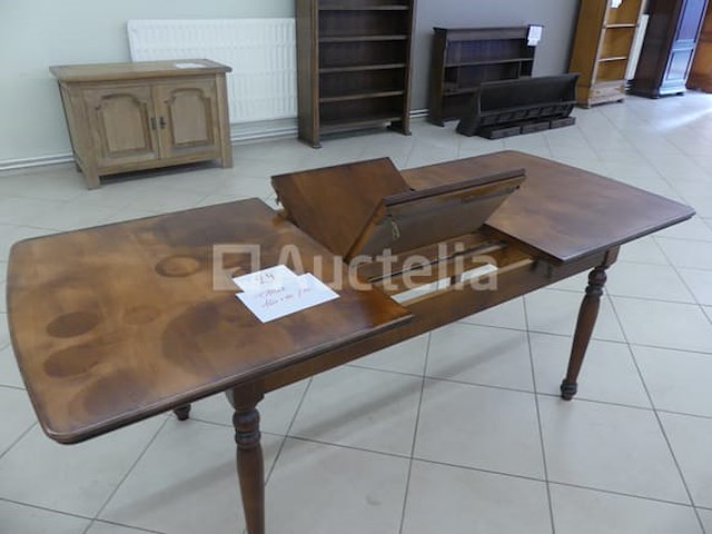 Houten tafel met geïntegreerde verlenging - afbeelding 1 van  4