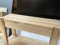 Houten tafel met lade - afbeelding 1 van  2