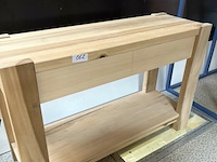 Houten tafel met lade - afbeelding 1 van  2