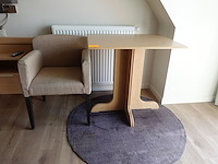 Houten tafel + stoel