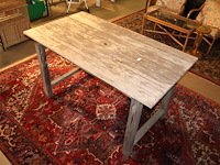 Houten tafel teak - afbeelding 2 van  6