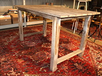 Houten tafel teak - afbeelding 4 van  6