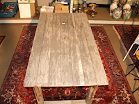 Houten tafel teak - afbeelding 6 van  6