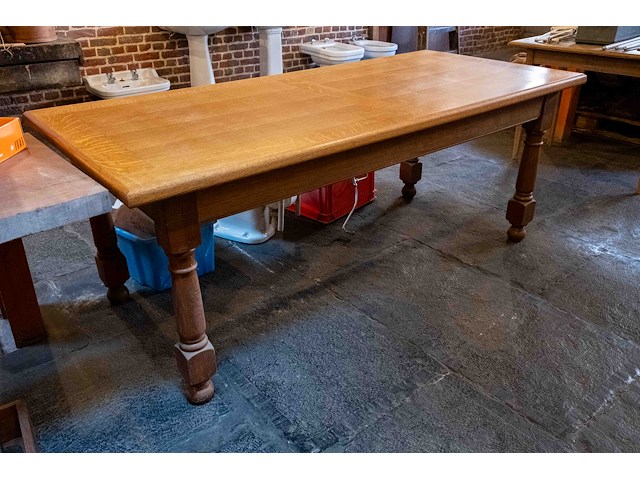 Houten tafel uitschuifbaar tot 3m - afbeelding 1 van  2
