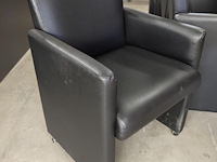 Houten tafel + verrijdbare stoelen - afbeelding 6 van  6