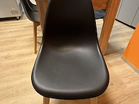 Houten tafel vv 6 stoelen - afbeelding 2 van  2