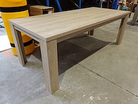 Houten tafel + wandkast - afbeelding 3 van  4
