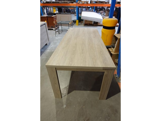 Houten tafel + wandkast - afbeelding 4 van  4