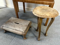 Houten tafel + zitkruk - furniture set (4x) - afbeelding 6 van  9