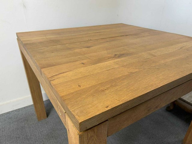 Houten tafel + zitkruk - furniture set (4x) - afbeelding 8 van  9