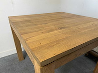 Houten tafel + zitkruk - furniture set (4x) - afbeelding 8 van  9