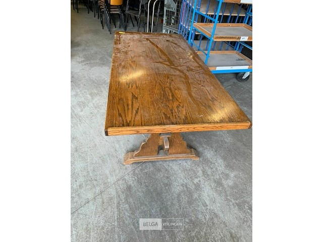Houten tafel - afbeelding 2 van  2