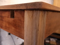 Houten tafel - afbeelding 3 van  4