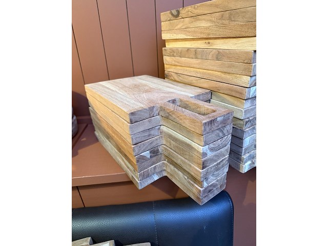 Houten tapasplanken en kommen - afbeelding 4 van  7