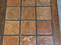 Houten tegeltafel - afbeelding 2 van  2