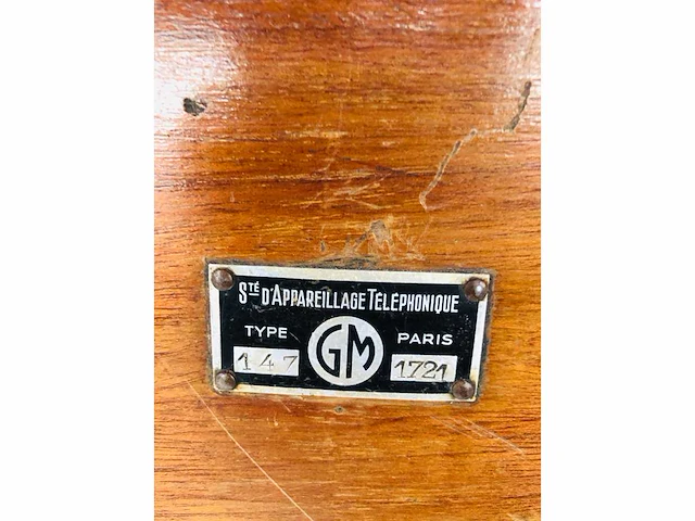 Houten telefoonbedieningspaneel type 147 parijs - afbeelding 3 van  4