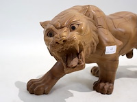 Houten tijger en leeuw - afbeelding 3 van  9