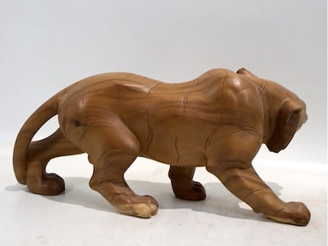 Houten tijger en leeuw - afbeelding 5 van  9