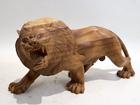 Houten tijger en leeuw - afbeelding 6 van  9