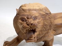 Houten tijger en leeuw - afbeelding 7 van  9