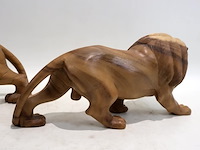 Houten tijger en leeuw - afbeelding 8 van  9